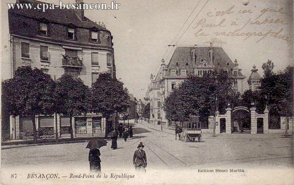 87 BESANÇON. - Rond-Point de la République